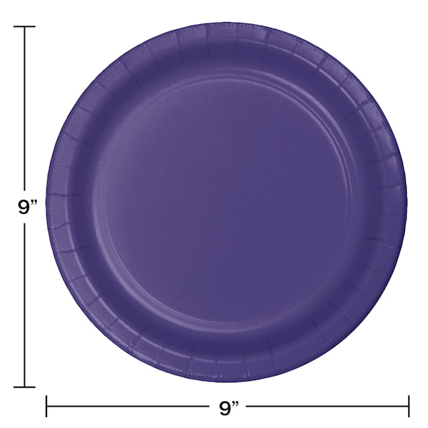 9 Purple Paper Plates 240 PK